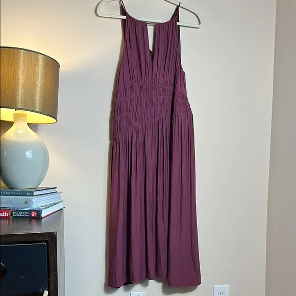 ❤️ Anthropology | Moulinette Soeurs Plum/Prune Midi Dress | Size 4 | NWT
