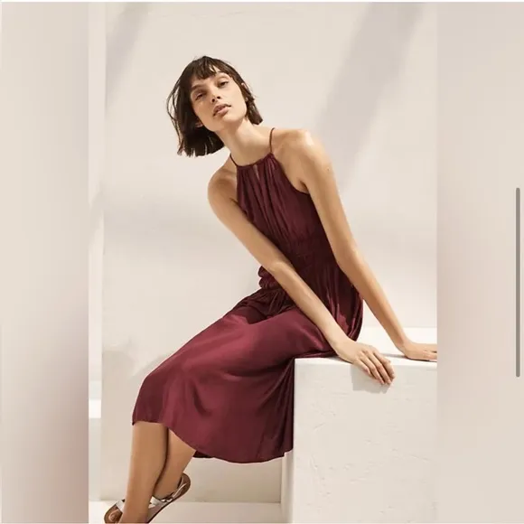 ❤️ Anthropology | Moulinette Soeurs Plum/Prune Midi Dress | Size 4 | NWT