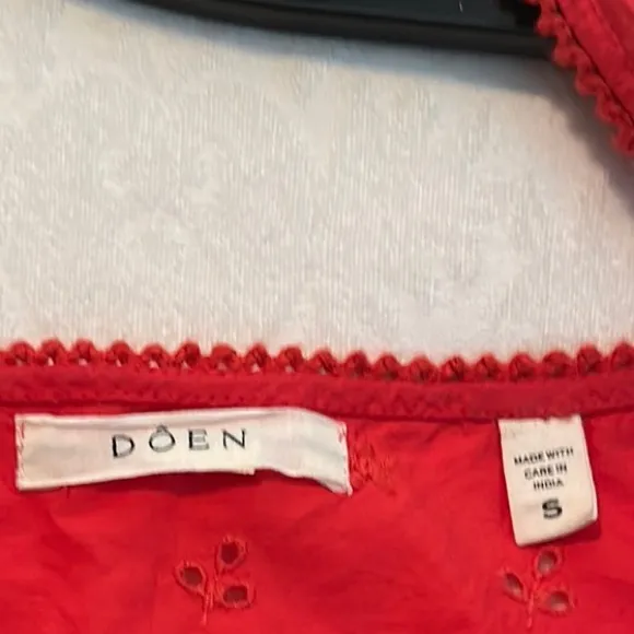 🌺 DÔEN Carina Dress in Scarlet Red – Size Small 🌺