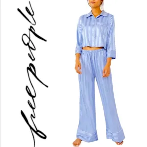 💫 FREE PEOPLE® Pajama Party PJ Set in Hazy Blue