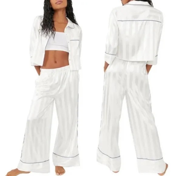 💫 FREE PEOPLE® Pajama Party PJ Set in Hazy Blue
