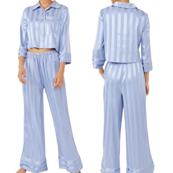 💫 FREE PEOPLE® Pajama Party PJ Set in Hazy Blue