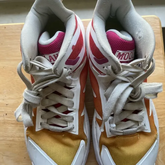 ✅ Moolah Kicks Women Triple Double Basketball Shoes 8.5 USED.