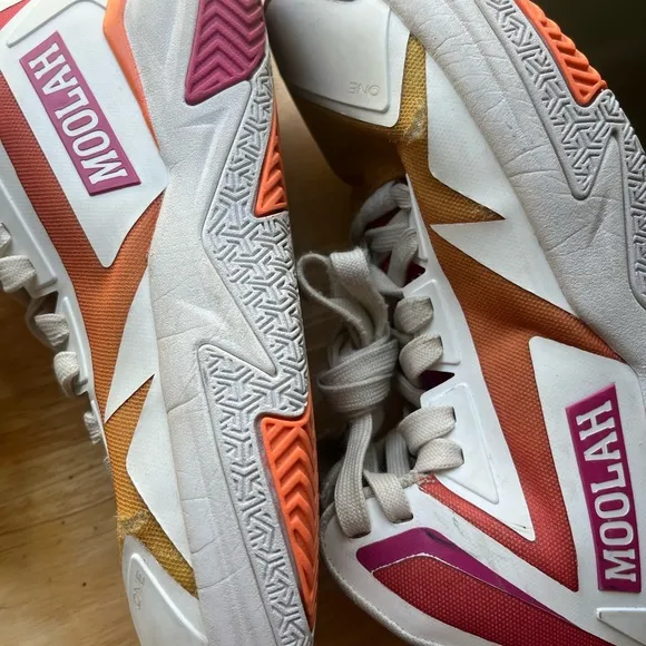 ✅ Moolah Kicks Women Triple Double Basketball Shoes 8.5 USED.