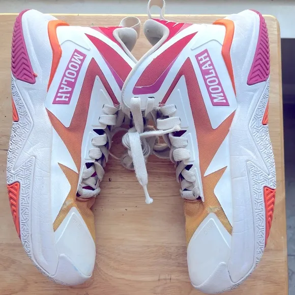 ✅ Moolah Kicks Women Triple Double Basketball Shoes 8.5 USED.