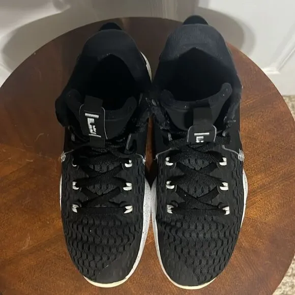 🏀 Nike LeBron Witness V5 Black/White Basketball Shoes LEBRON JAMES - Sz 8 - GUC