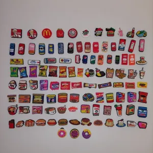 105psc Brands Food Drink Charms Croc Shoe Sandals Slippers Wristbands Bracelets