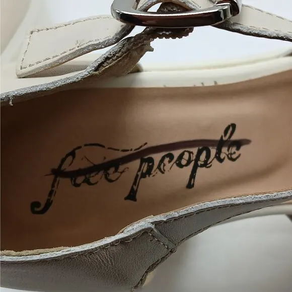 $168 NIB Free People Gwen Mary Jane Platform Pumps Women's 9.5 Chunky Heel Shoes