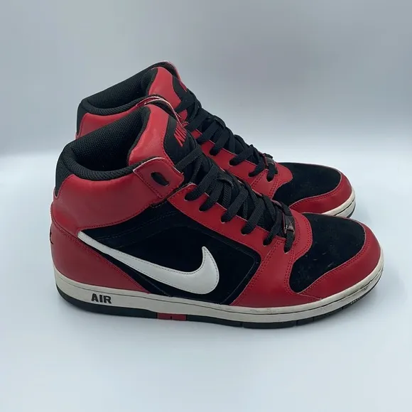 2009 NIKE AIR Prestige II High Red/Black Men Size 11