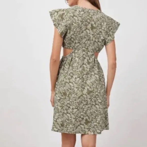 $218 Rails Women Green Cutout Waist Dress Size Small NWT