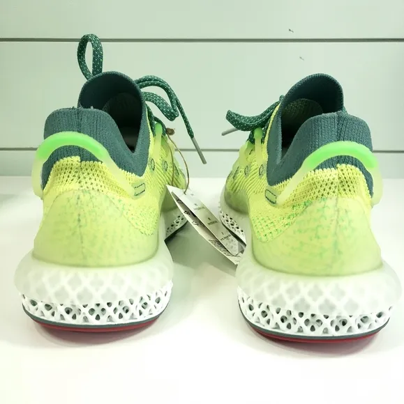 Adidas 4D Fusio Semi Frozen Yellow Green Running Casual shoes Sneakers Men's 8