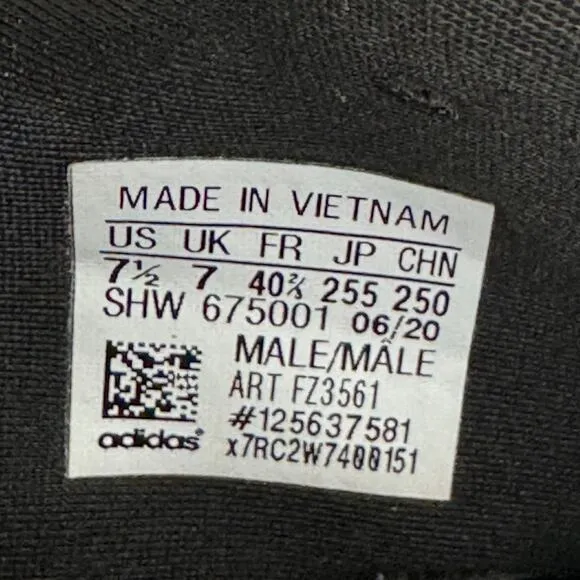 Adidas 4D Sneakers ZX Originals Trainers Triple Black Running Shoes Men 7.5 US