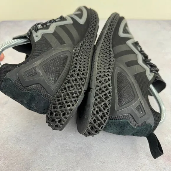 Adidas 4D Sneakers ZX Originals Trainers Triple Black Running Shoes Men 7.5 US