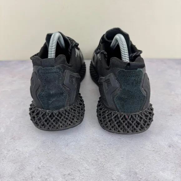 Adidas 4D Sneakers ZX Originals Trainers Triple Black Running Shoes Men 7.5 US