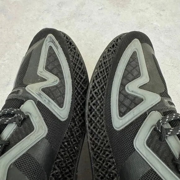 Adidas 4D Sneakers ZX Originals Trainers Triple Black Running Shoes Men 7.5 US