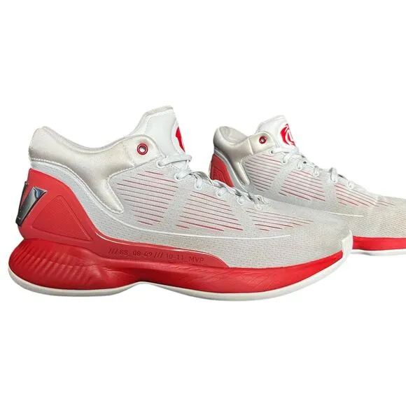 Adidas D Rose 10 Dash Scarlet Red Men Size 12 Basketball Shoes