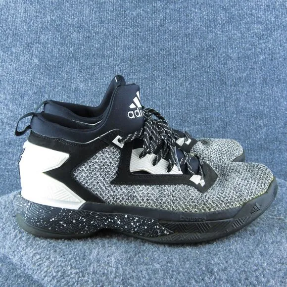 adidas Derrick Rose Men Sneaker‎ Shoes Size 10.5 Medium Black Synthetic Lace Up