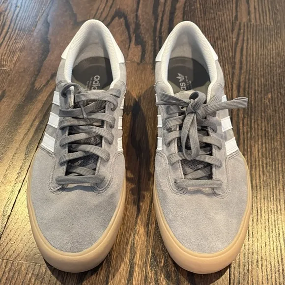 Adidas Gray and White Suede Men's Sneakers Size 11