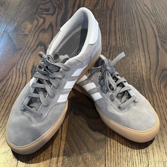 Adidas Gray and White Suede Men's Sneakers Size 11