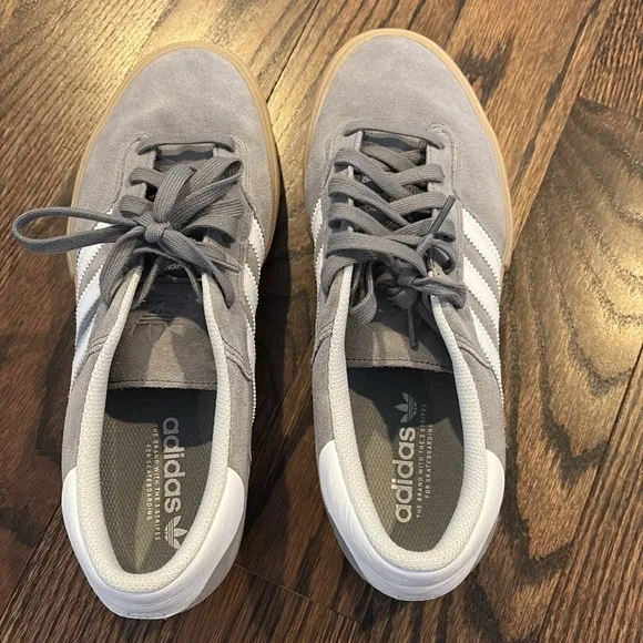 Adidas Gray and White Suede Men's Sneakers Size 11