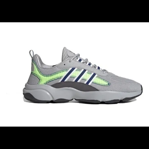 Adidas Haiwee Men's Shoes Grey Two-Royal Blue-Signal Green