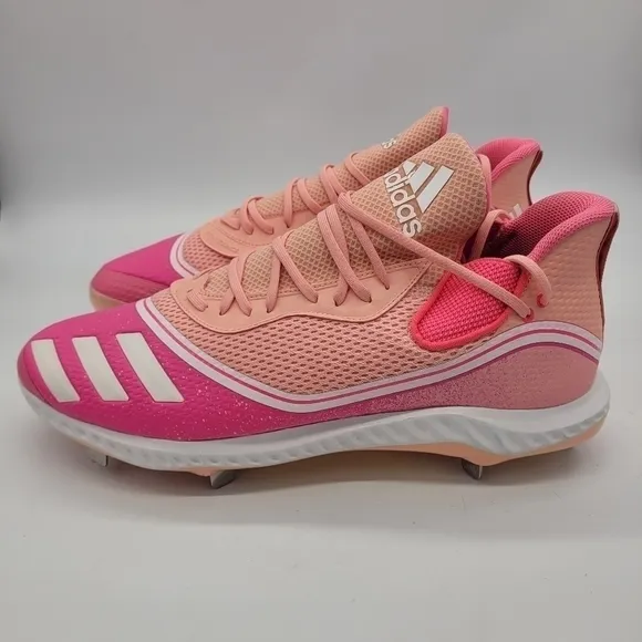 Adidas Icon 5 Bounce 'Breast Cancer Awareness Baseball Cleats Men 17 Shoes  NEW