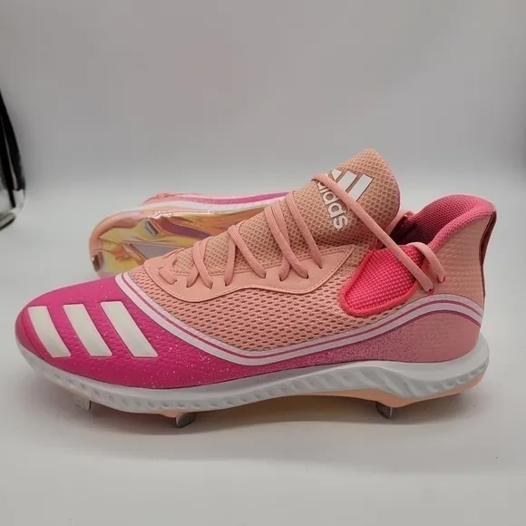 Adidas Icon 5 Bounce 'Breast Cancer Awareness Baseball Cleats Men 17 Shoes  NEW