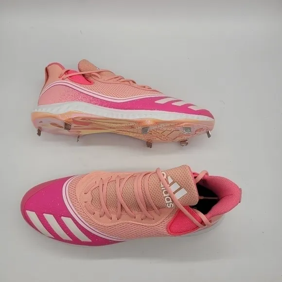 Adidas Icon 5 Bounce 'Breast Cancer Awareness Baseball Cleats Men 17 Shoes  NEW