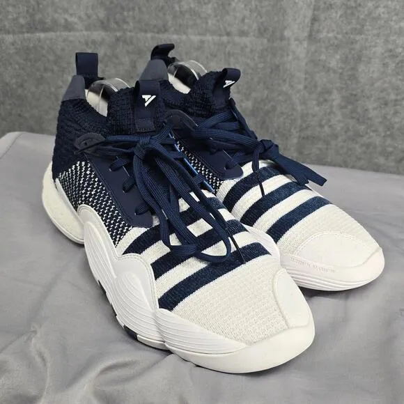 Adidas Men Trae Young 2.0 Basketball Shoes Super Villain Size 12 1/2 Blue White