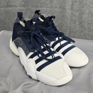 Adidas Men Trae Young 2.0 Basketball Shoes Super Villain Size 12 1/2 Blue White