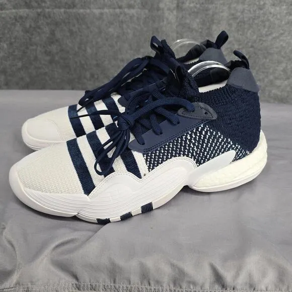 Adidas Men Trae Young 2.0 Basketball Shoes Super Villain Size 12 1/2 Blue White