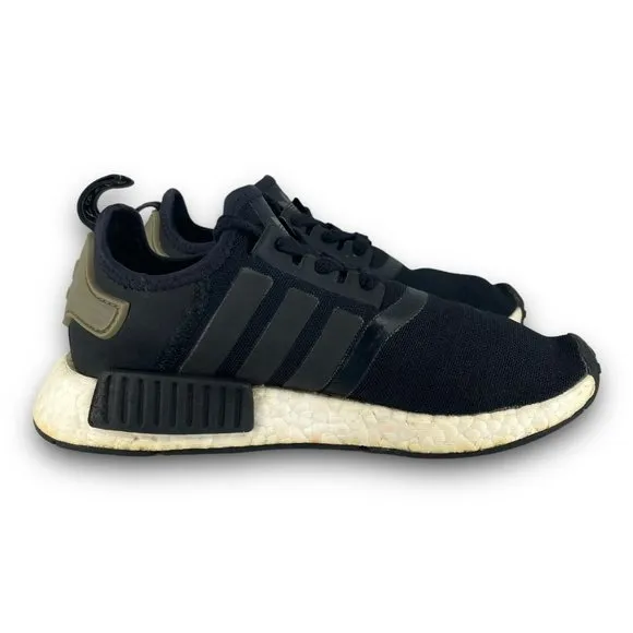 adidas Originals NMD R1 Sneakers BA7251 Athletic Shoes Black Trace Cargo Youth 4