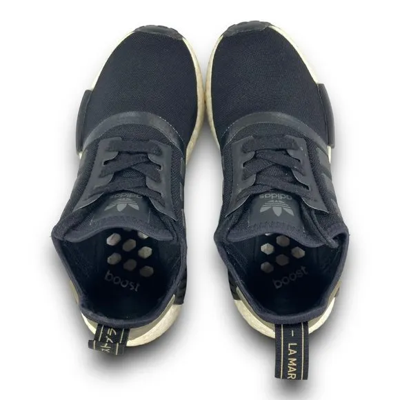 adidas Originals NMD R1 Sneakers BA7251 Athletic Shoes Black Trace Cargo Youth 4