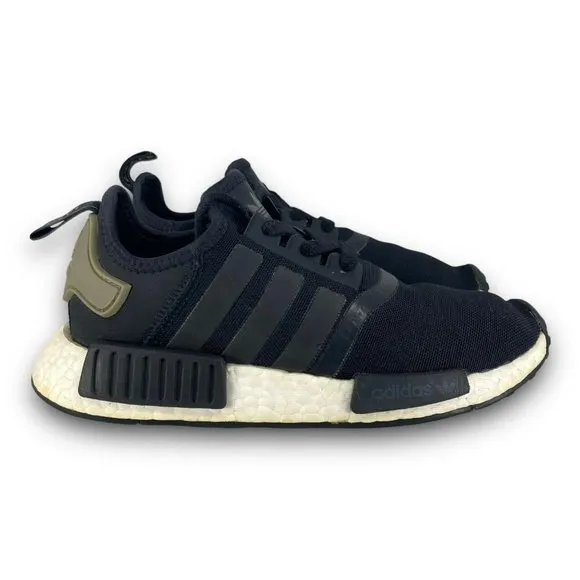 adidas Originals NMD R1 Sneakers BA7251 Athletic Shoes Black Trace Cargo Youth 4