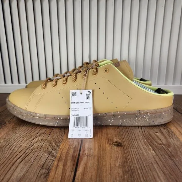 Adidas Originals Stan Smith Mule GY9666 Men Sz 14 Brown Plant and Grow Shoes NEW