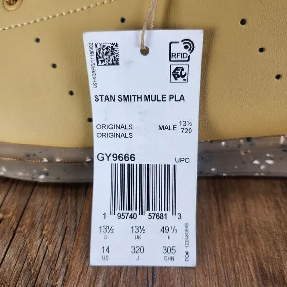 Adidas Originals Stan Smith Mule GY9666 Men Sz 14 Brown Plant and Grow Shoes NEW