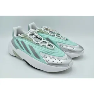 Adidas Originals Women Size 9 Ozelia W Hazy Green Silver Metallic Shoes GX3669