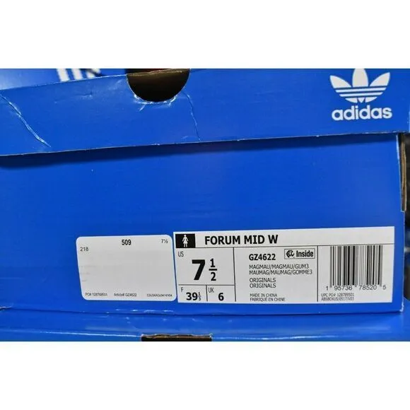 Adidas Originals Womens Size 7.5 Forum Mid Pink Magic Mauve Sneaker Shoes GZ4622