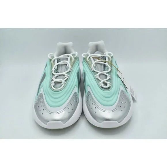 Adidas Originals Womens Size 8 Ozelia W Hazy Green Silver Metallic Shoes GX3669