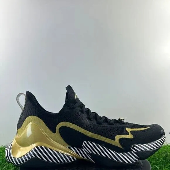 Adidas Patrick Mahomes Impact FLX Men Size 11.5 Black Gold Shoes GY0472 NEW