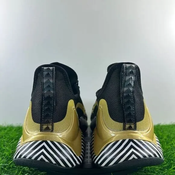 Adidas Patrick Mahomes Impact FLX Men Size 11.5 Black Gold Shoes GY0472 NEW