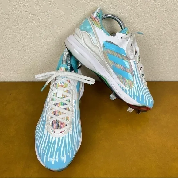 Adidas Pure Hustle 2 Elite Dripped-Out Metal Fastpitch Softball Cleat Sz 6.5 Wmn