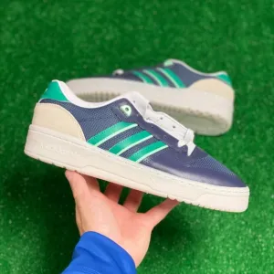 Adidas Rivalry Low Top Mens Casual Sneaker Shoes Blue Green FZ6326 NEW Multi Sz