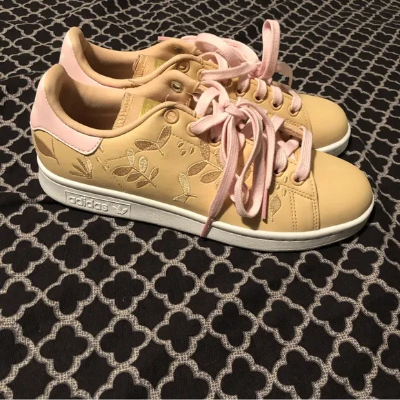Adidas Stan Smith Plant Appreciation Day Shoes Women Sz 6.5 GY8173 Sneakers Pink