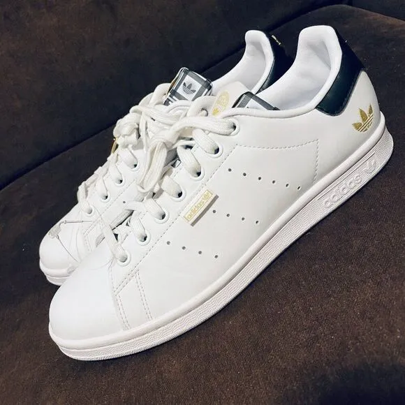 Adidas Stan Smith Tennis Shoes White/Black/Gold HP3250 US7.5 UK7 40 2/3 8.5 Wmns