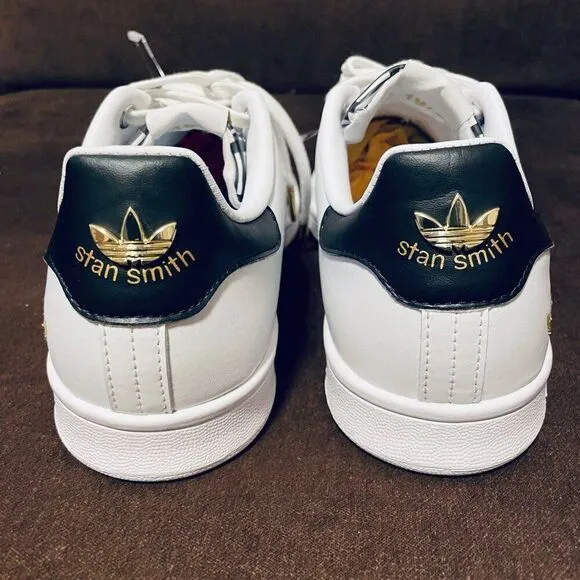 Adidas Stan Smith Tennis Shoes White/Black/Gold HP3250 US7.5 UK7 40 2/3 8.5 Wmns