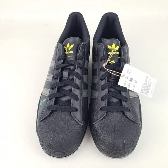 Adidas Superstar X Disney Collaboration Black Sneakers Men Shoes