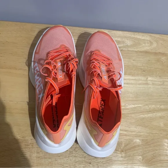 Adidas Terrex Agravic Speed Shoes Ultra Trail Amber Tint Women Sz 10 New IF6597‎