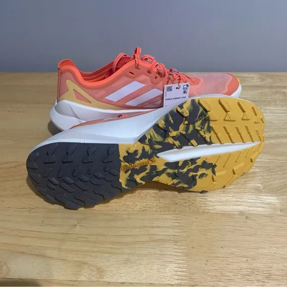 Adidas Terrex Agravic Speed Shoes Ultra Trail Amber Tint Women Sz 10 New IF6597‎