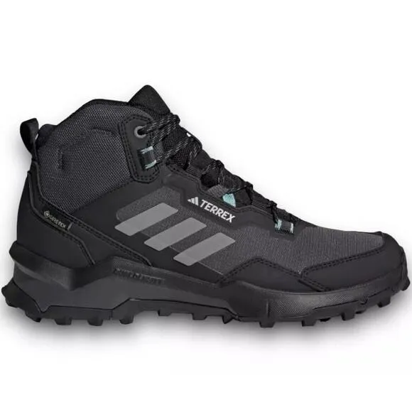 Adidas Terrex Mid Goretex Hiking Shoes Black Gray New Womens 11.5 New Fast Ship